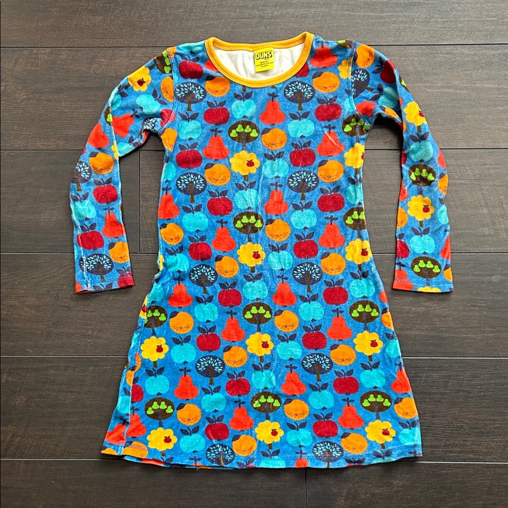 Duns Sweden velour dress - size EU 122/128
